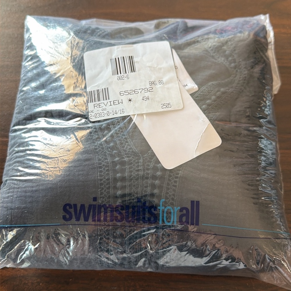 Women's Black Swim Coverup Hooded Plus size 14 16 1X Swimsuits For All - Picture 5 of 5